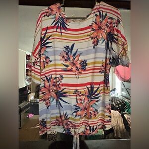 Floral Striped T-Shirt